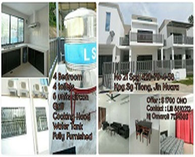 Terrace house in MUARA For Rent