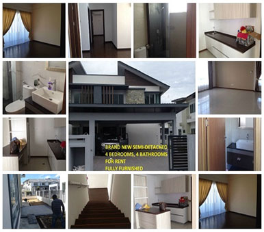 Detached house in MUARA For Rent